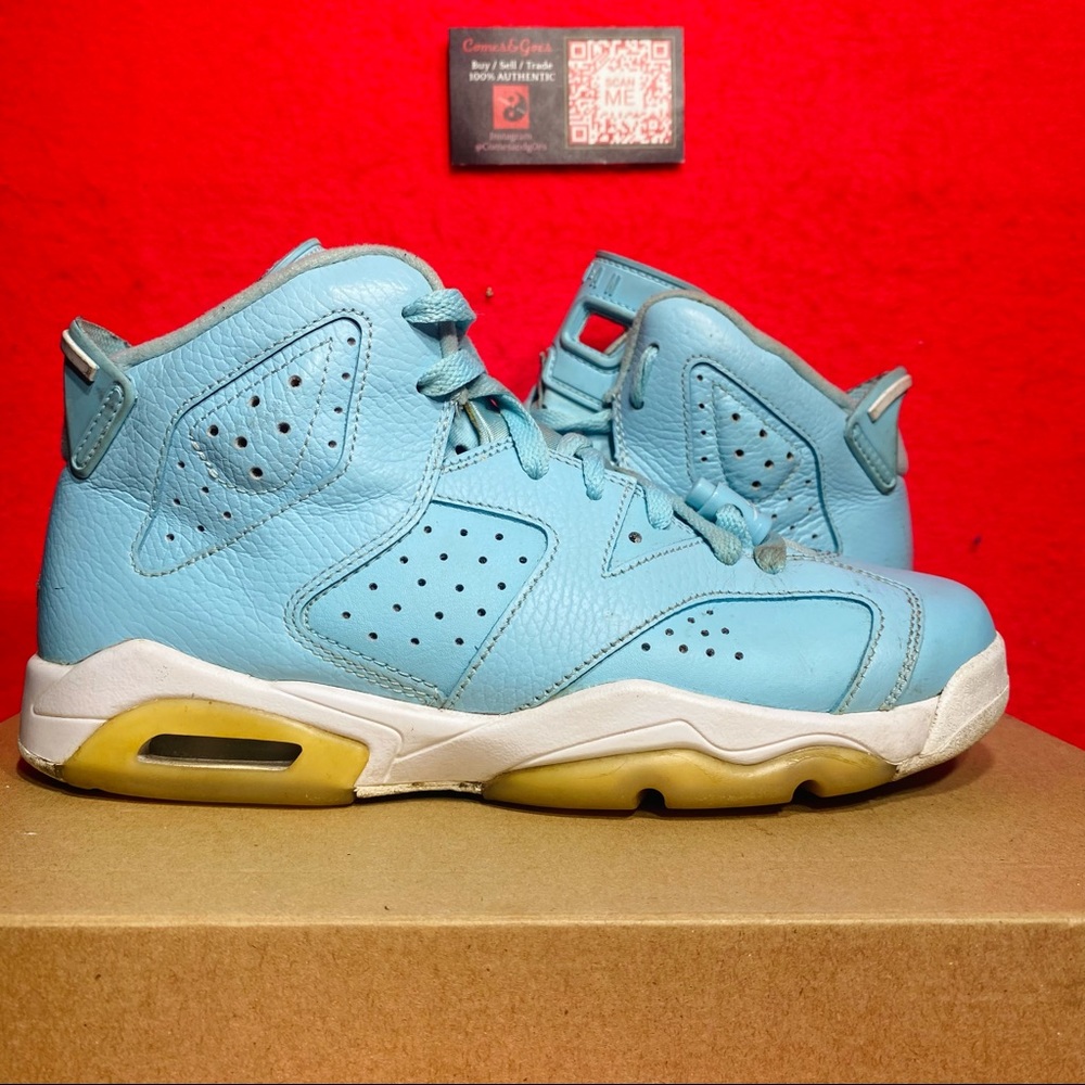 Nike AIR JORDAN 6 Retro Pantone GS 2016 Blue 543390-407 - SIZE 7Y